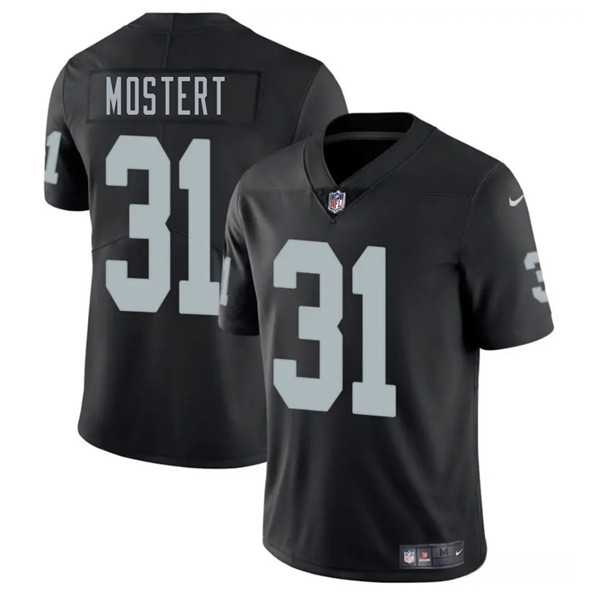 Men & Women & Youth Las Vegas Raiders #31 Raheem Mostert Black 2025 Vapor Stitched Jersey->las vegas raiders->NFL Jersey